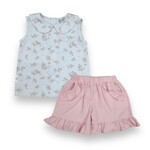 Three Sisters Blushing Beauty Floral Short Set (Size 4T)