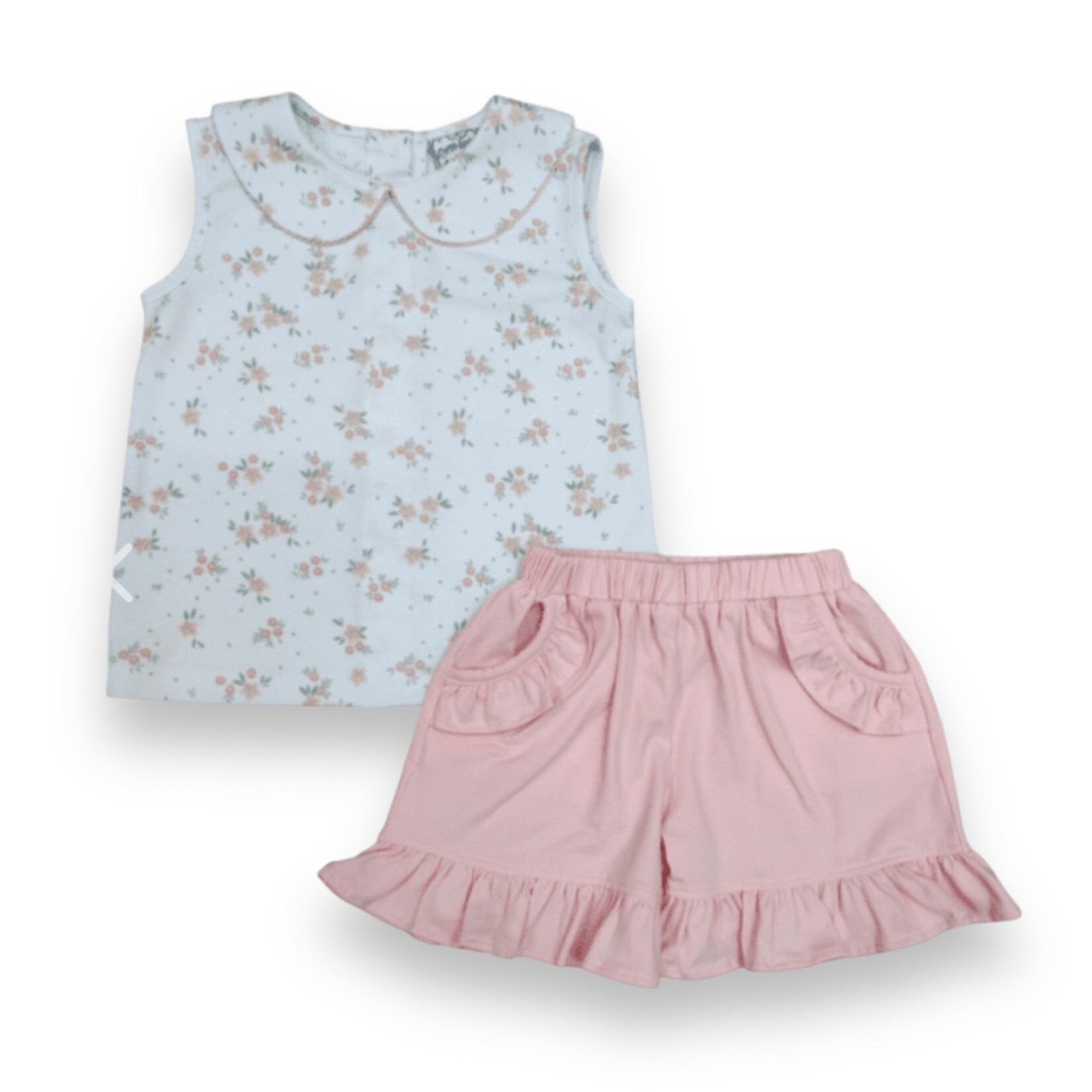 Three Sisters Blushing Beauty Floral Short Set (Size 4T)