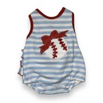 Three Sisters Baseball Applique Ruffle Bubble