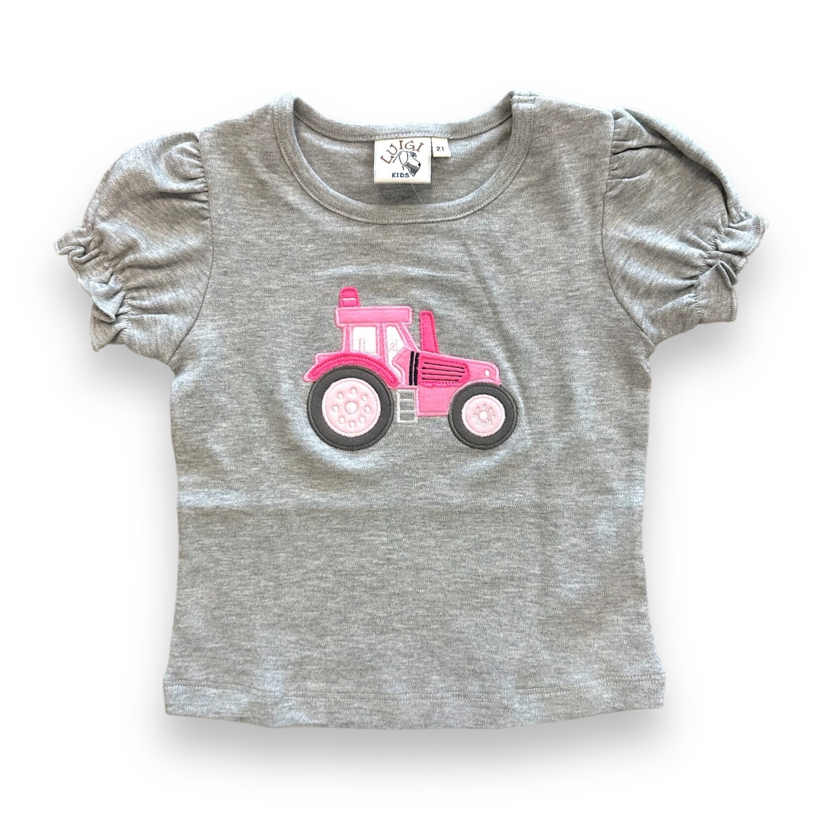 Luigi Kids Pink Tractor Shirt - Size 7