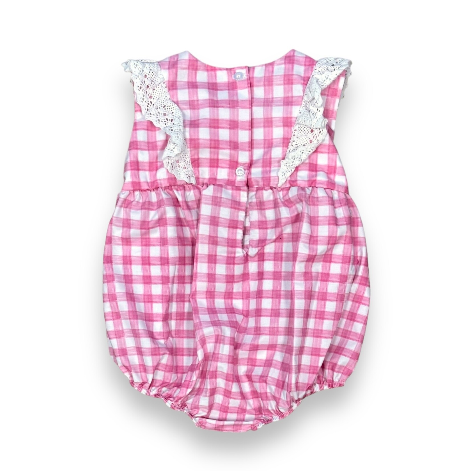Charming Little One Pink Watercolor Check Bubble