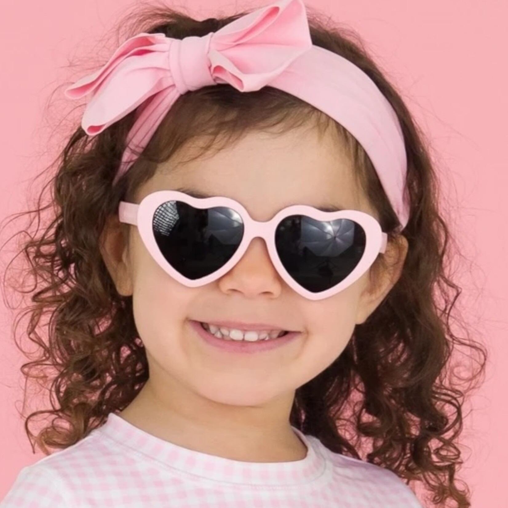 Ruffle Butts Pink Heart Sunglasses