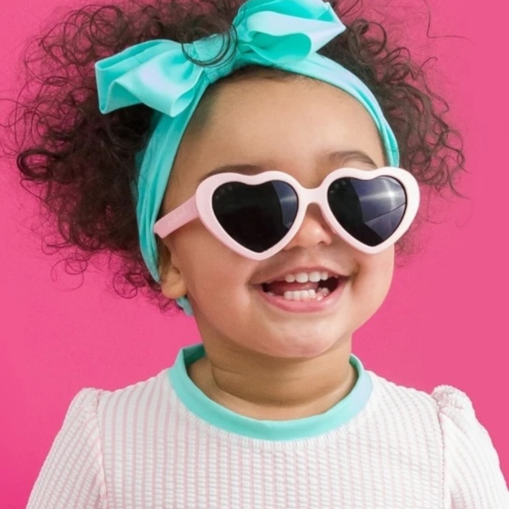 Ruffle Butts Pink Heart Sunglasses