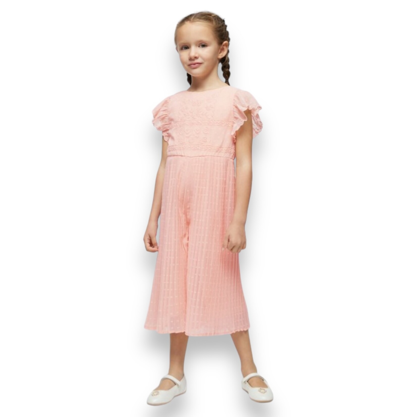 Mayoral Plumeti Chiffon Jumpsuit