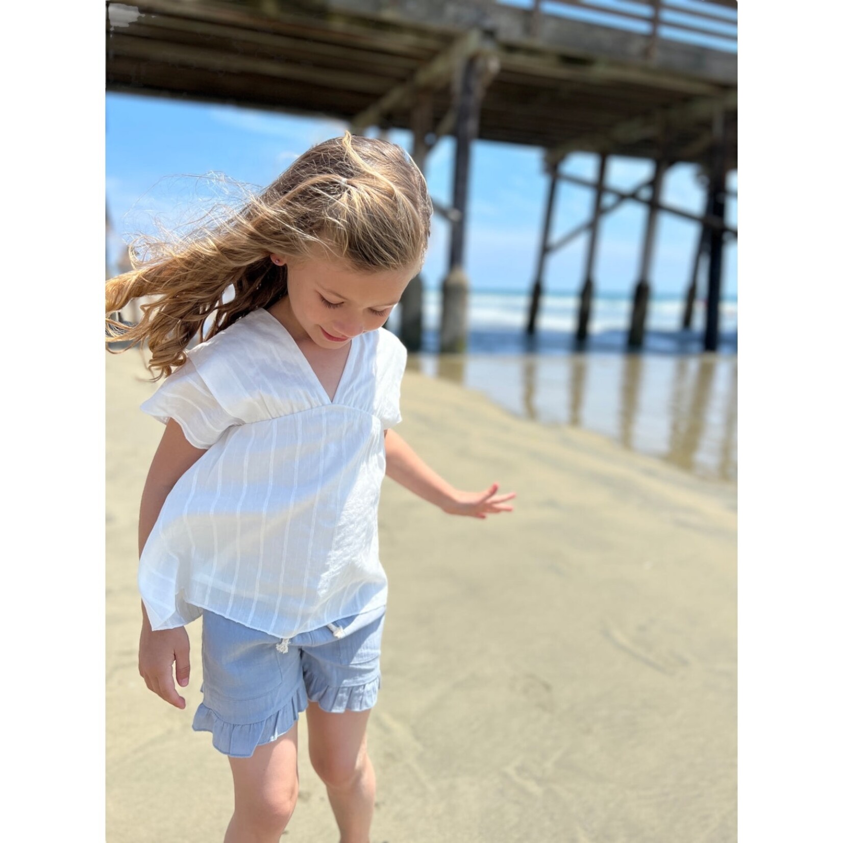 Vignette Blue Brynlee Shorts