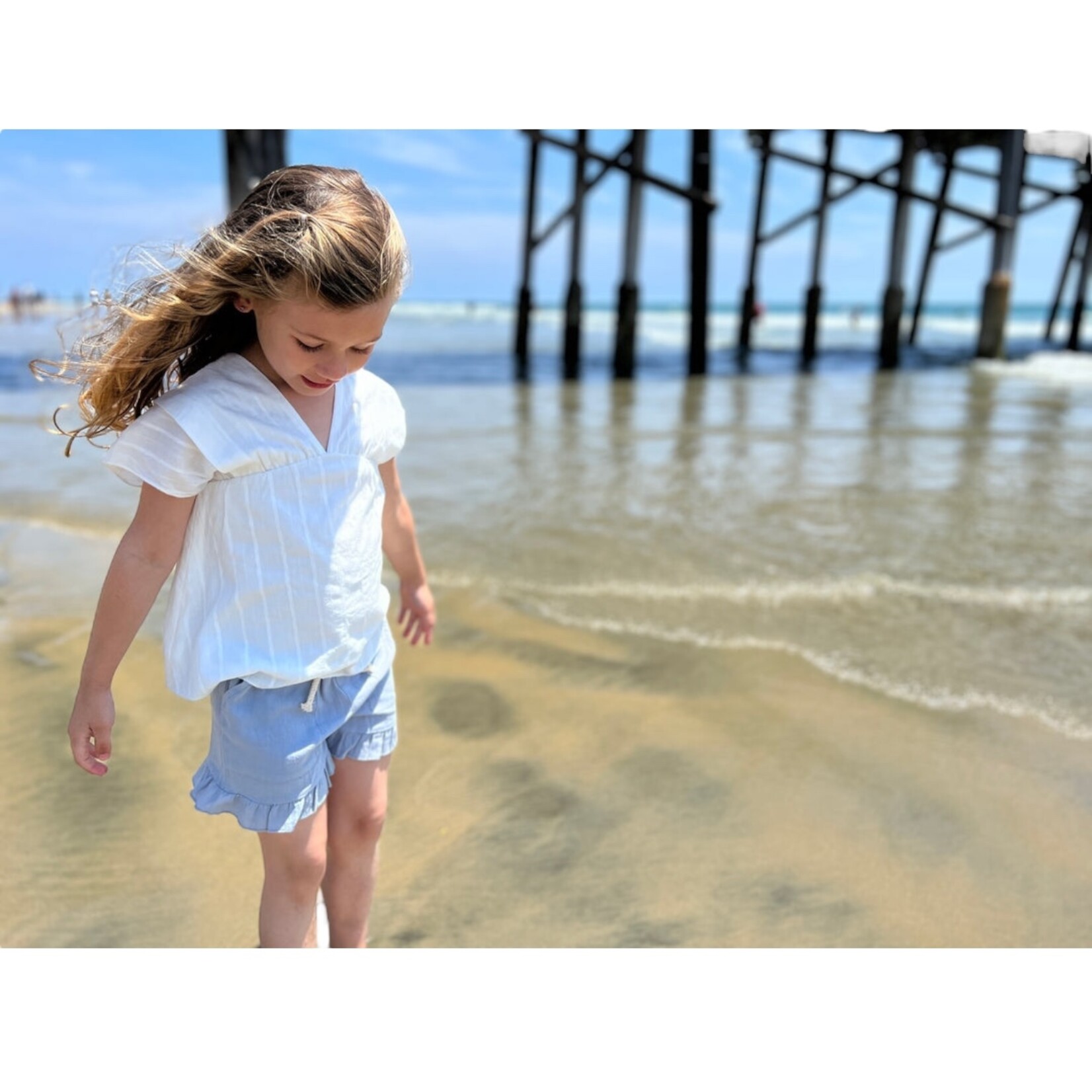 Vignette Blue Brynlee Shorts