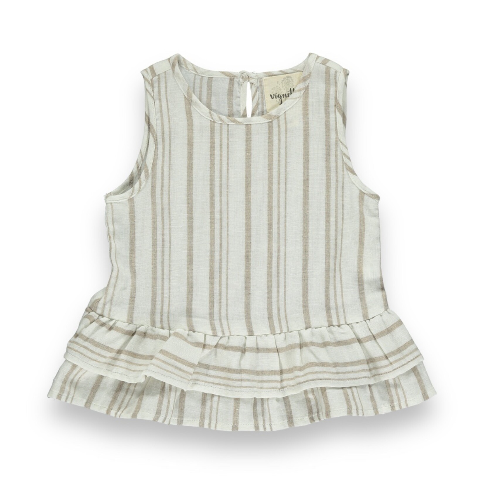 Vignette Tan Stripe Amelia Tank