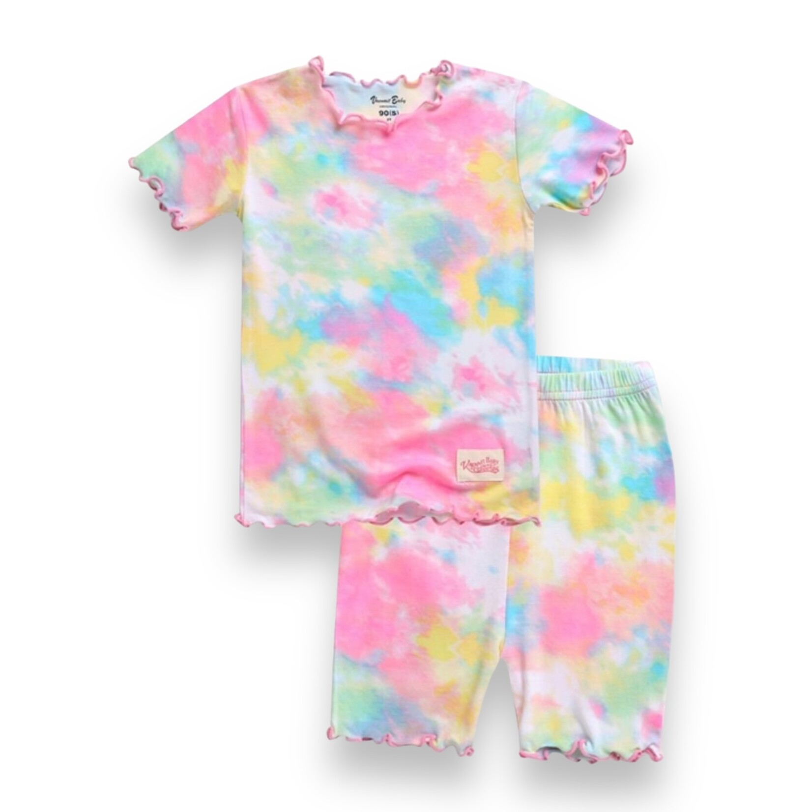 Neon Tie Dye Shortie PJ Set