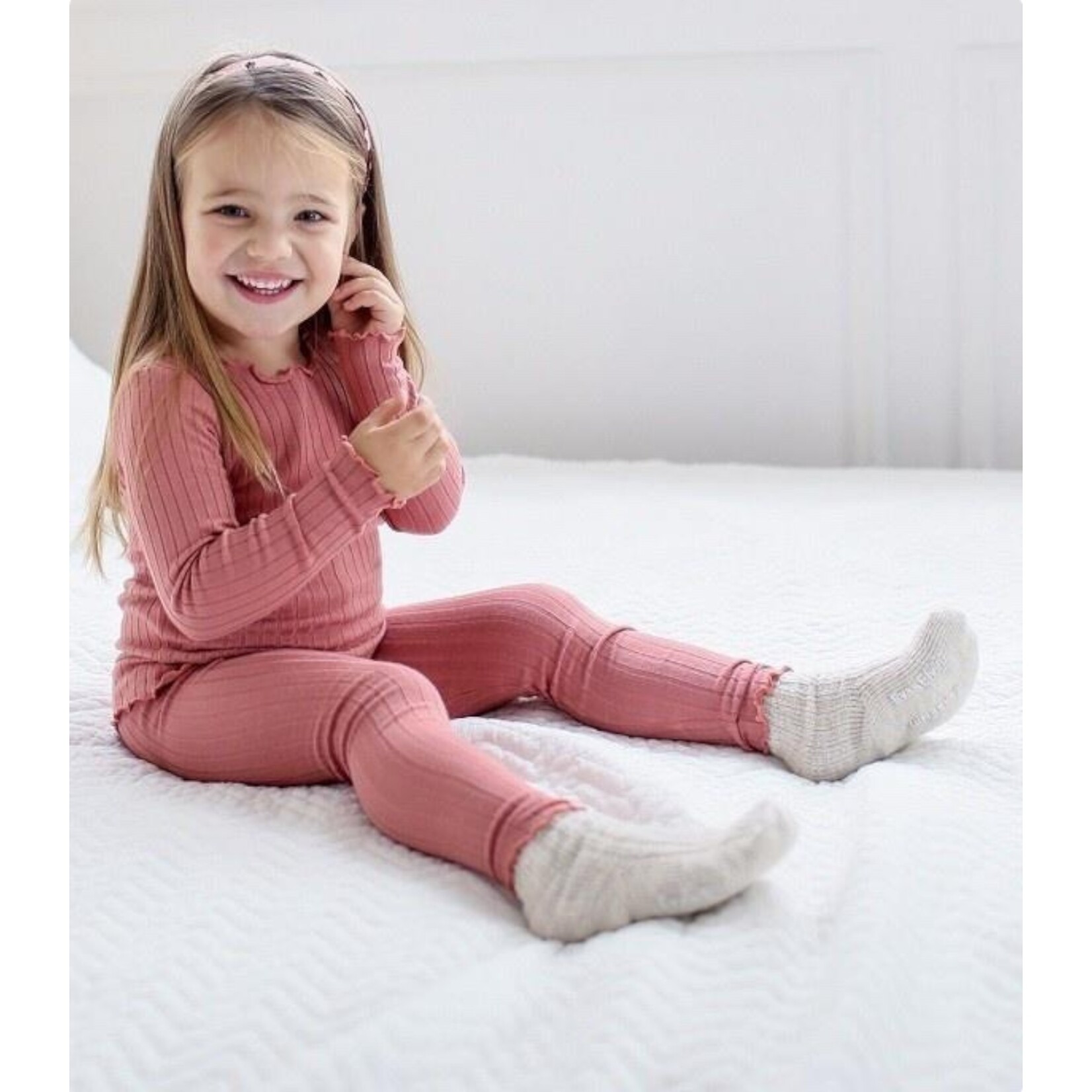 Dusty Pink Curly PJ Set