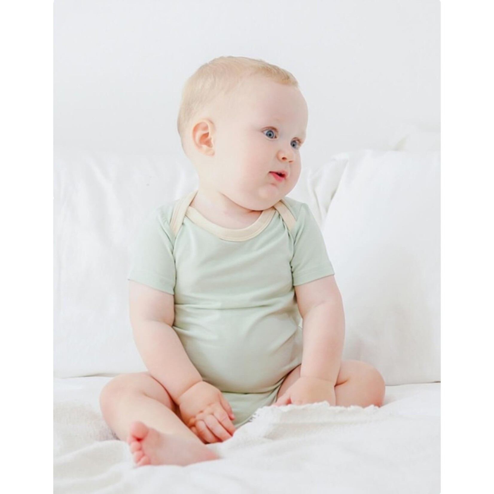 Sand/Mint Onesie