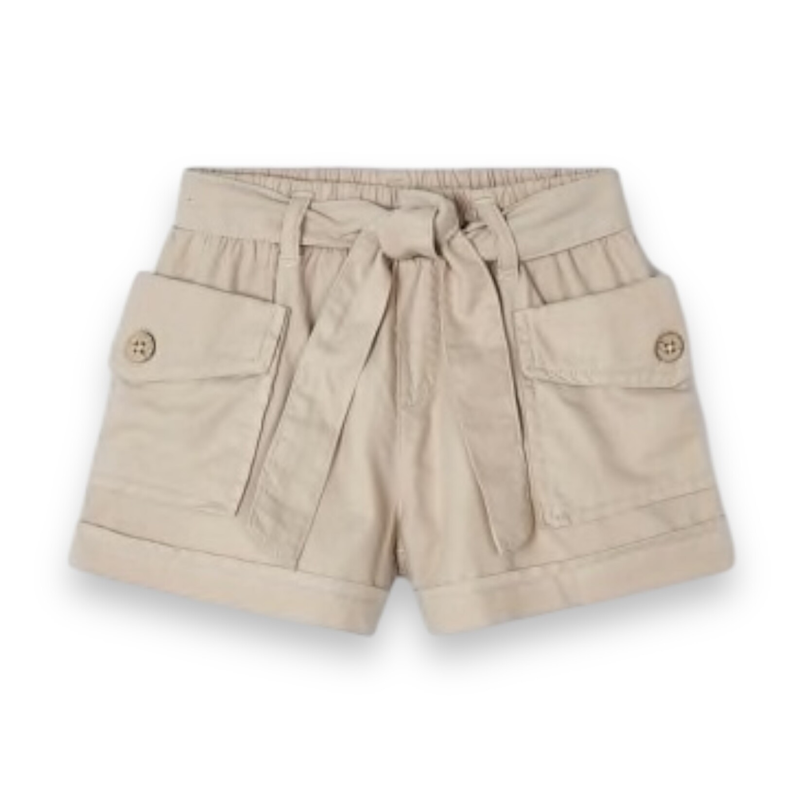 Mayoral Khaki Paper Bag Shorts
