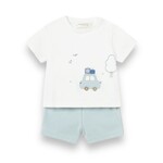 Mayoral Blue Car Short Set