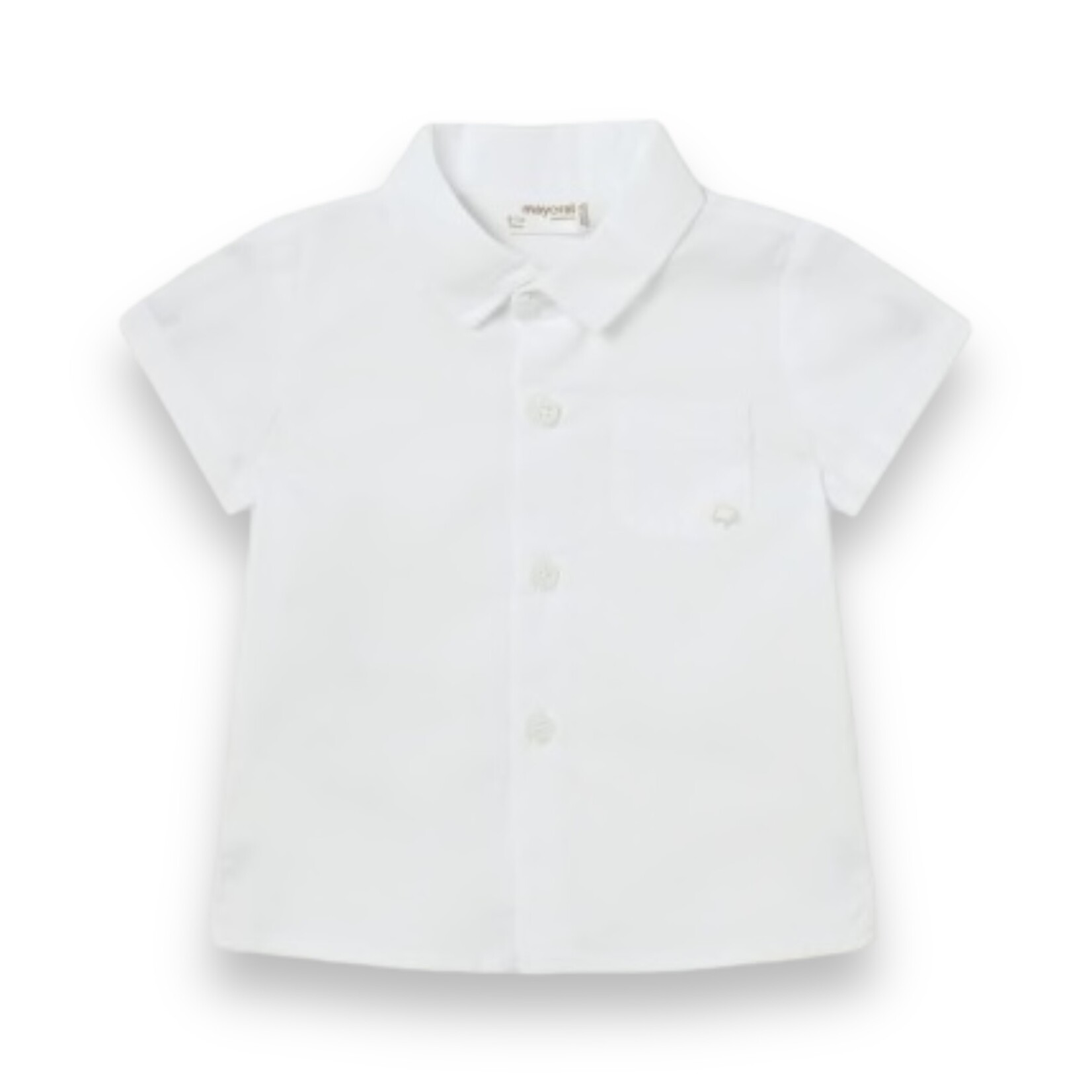 Mayoral White Baby Button Down Shirt
