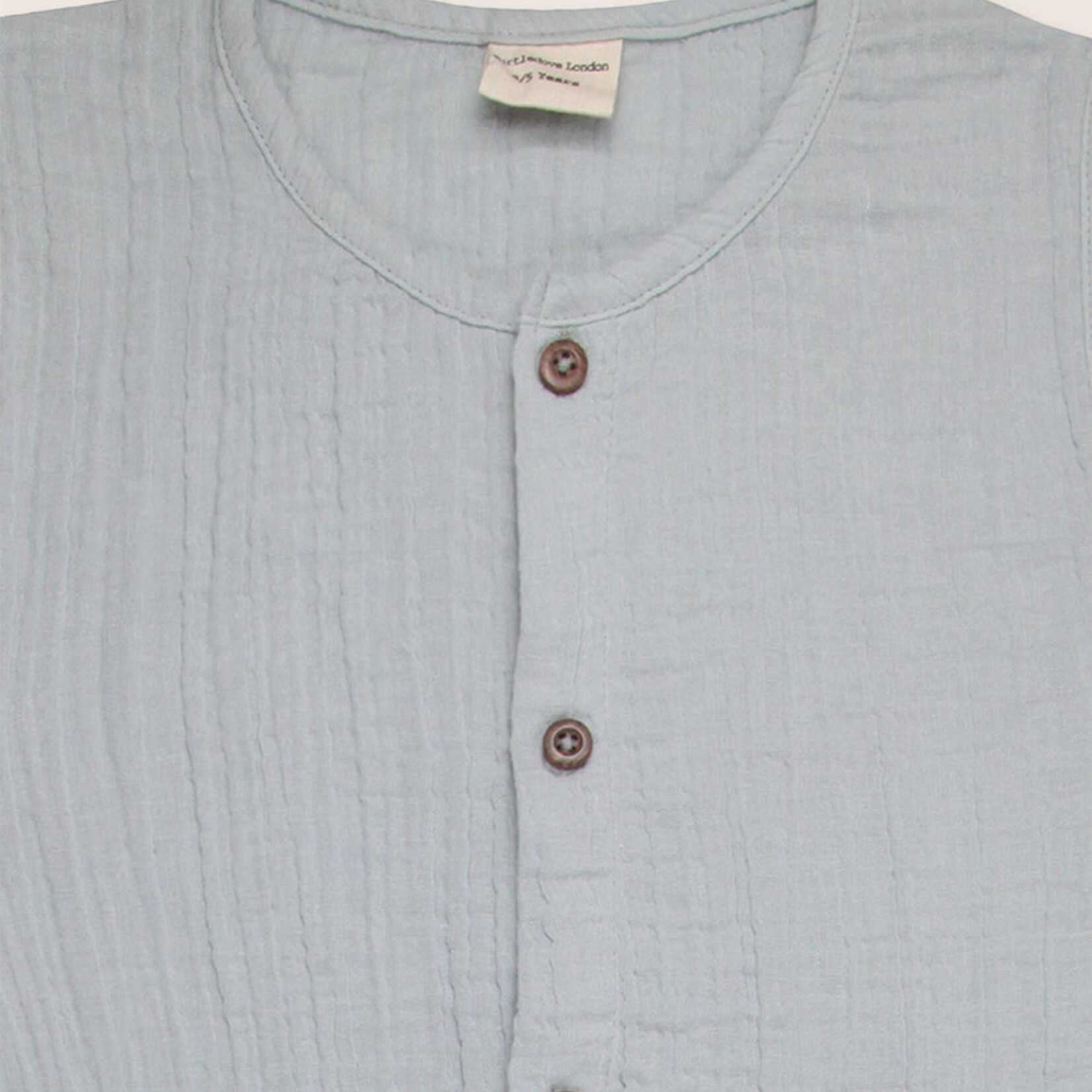 Turtledove London Sky Gauze Dungaree - Size 1-2Y