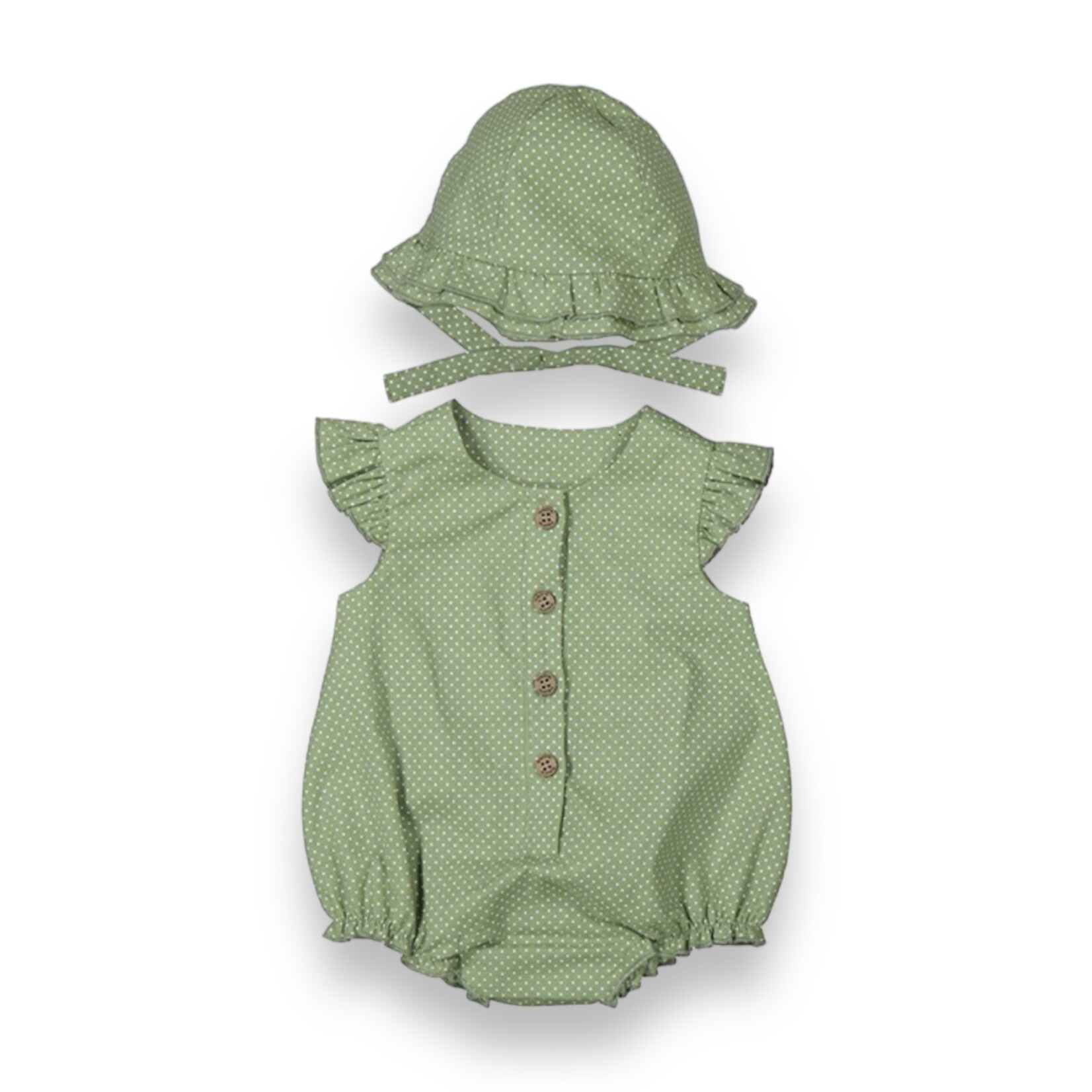 Mayoral Green Bubble Hat Set