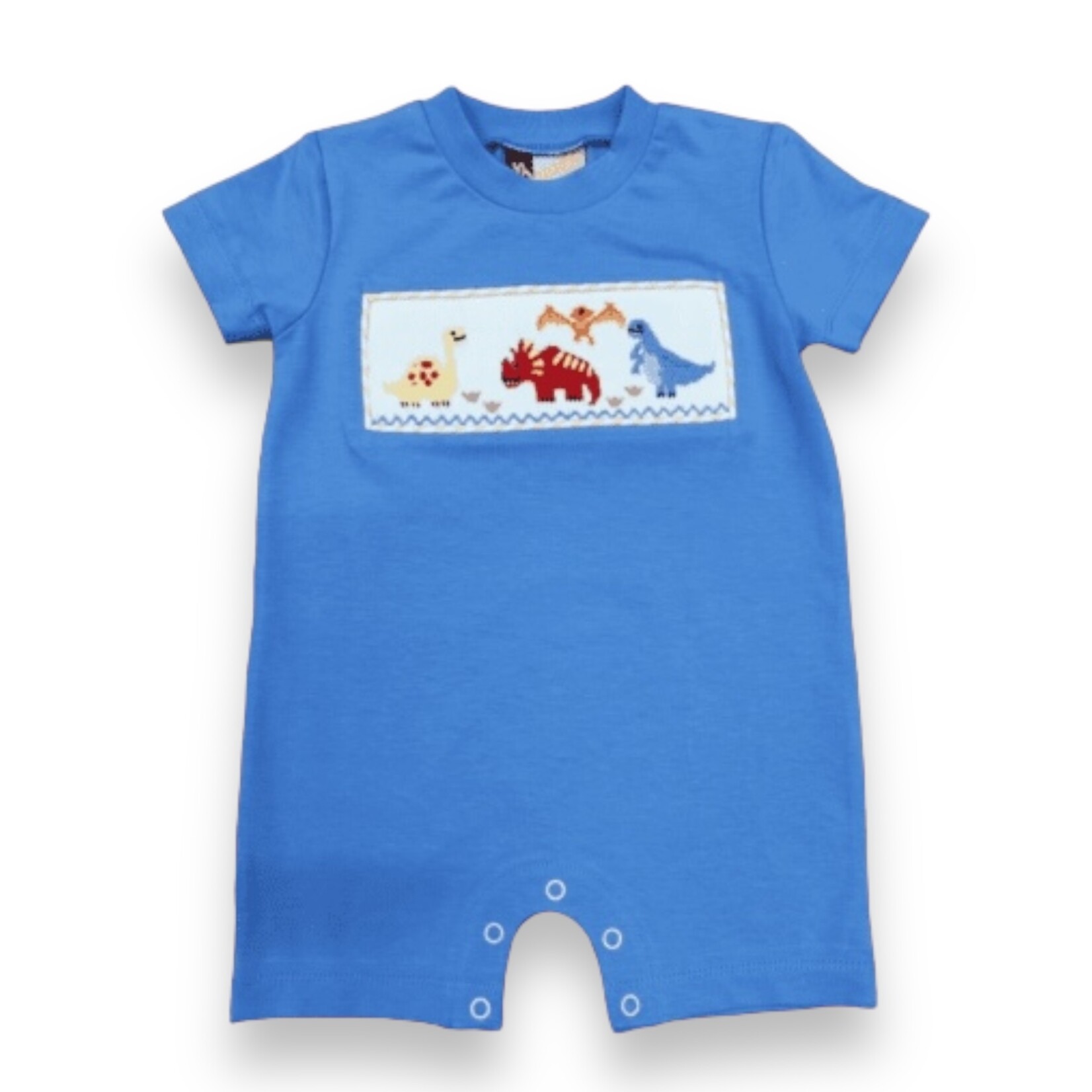 Banana Split Dinosaur Smocked Romper