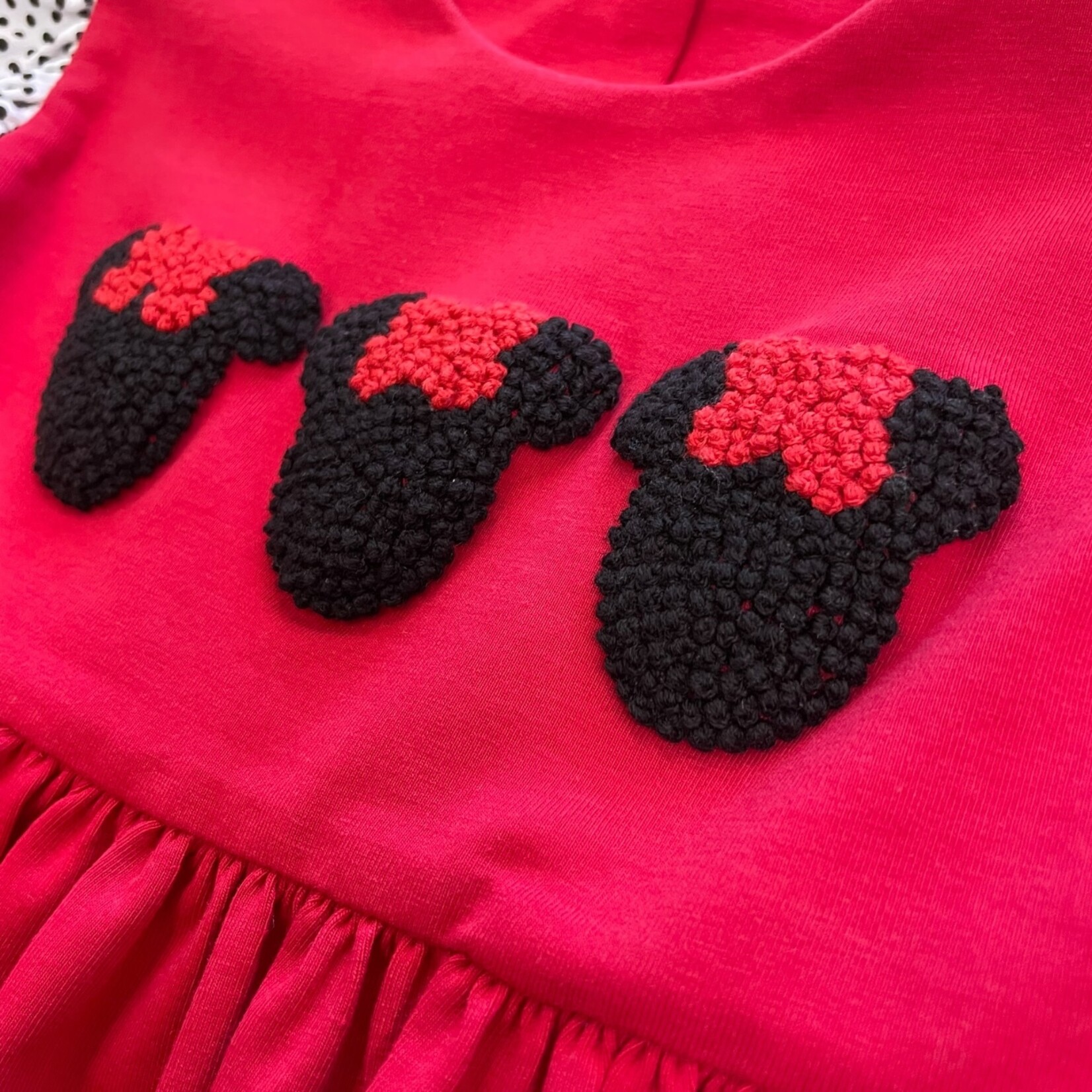 Banana Split Mouse Ears French Knot Dress