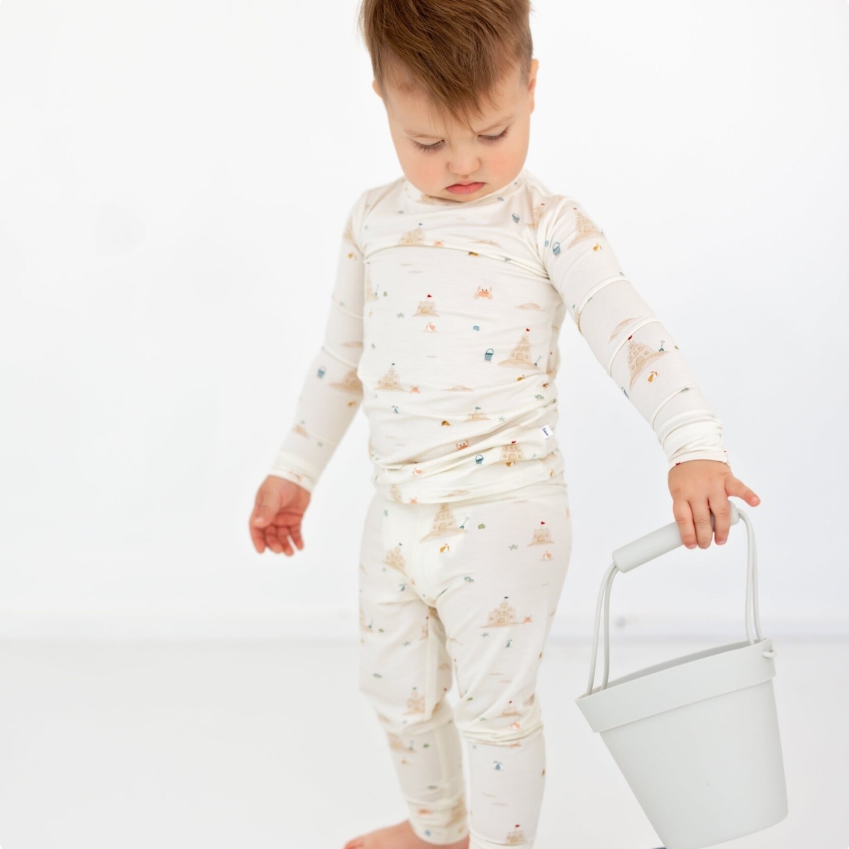 Brave Little Ones Sandcastles Bamboo PJ Set