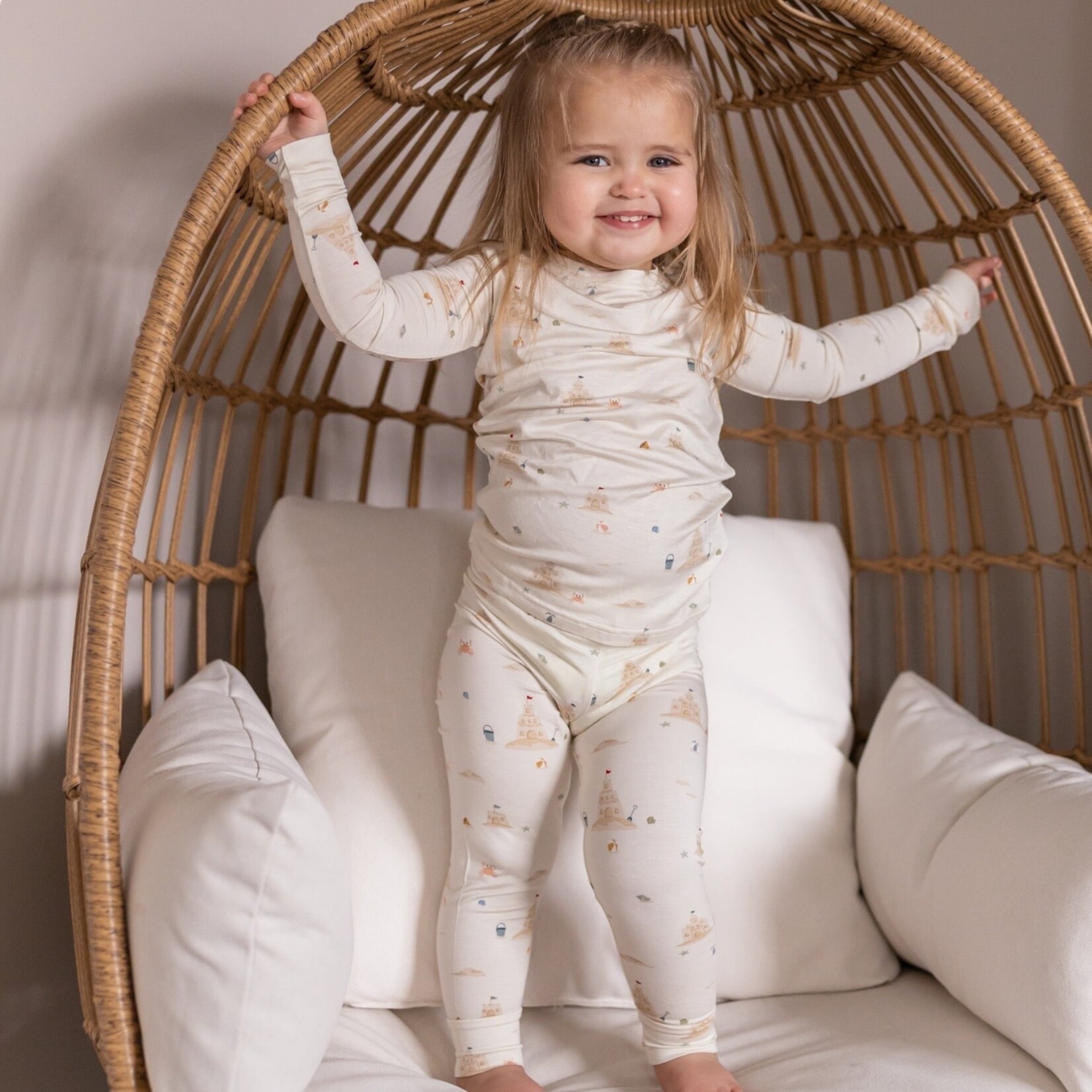Brave Little Ones Sandcastles Bamboo PJ Set