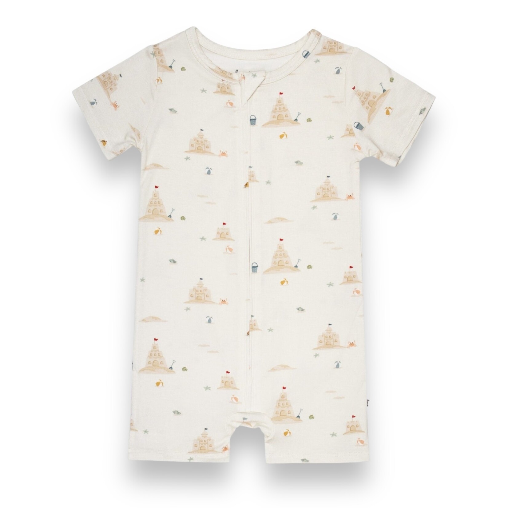 Brave Little Ones Sandcastles Short Zip Romper
