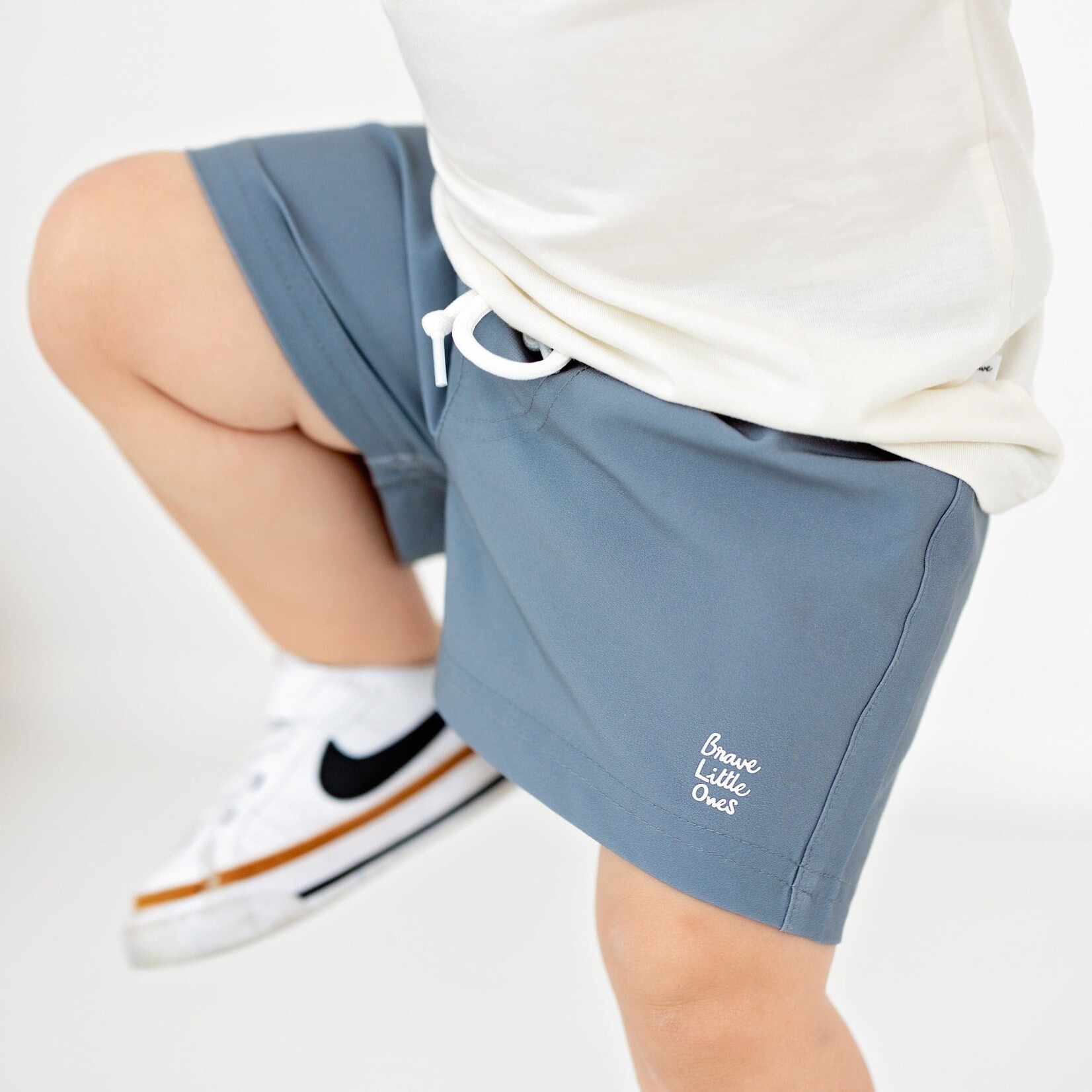 Brave Little Ones Slate Navy Swim Trunks