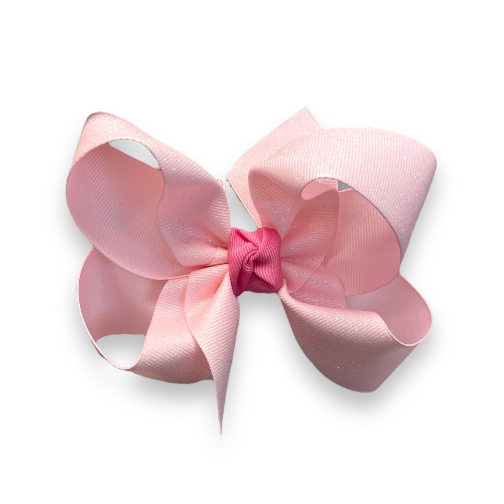 5" Pink/Pink Sparkle Bow