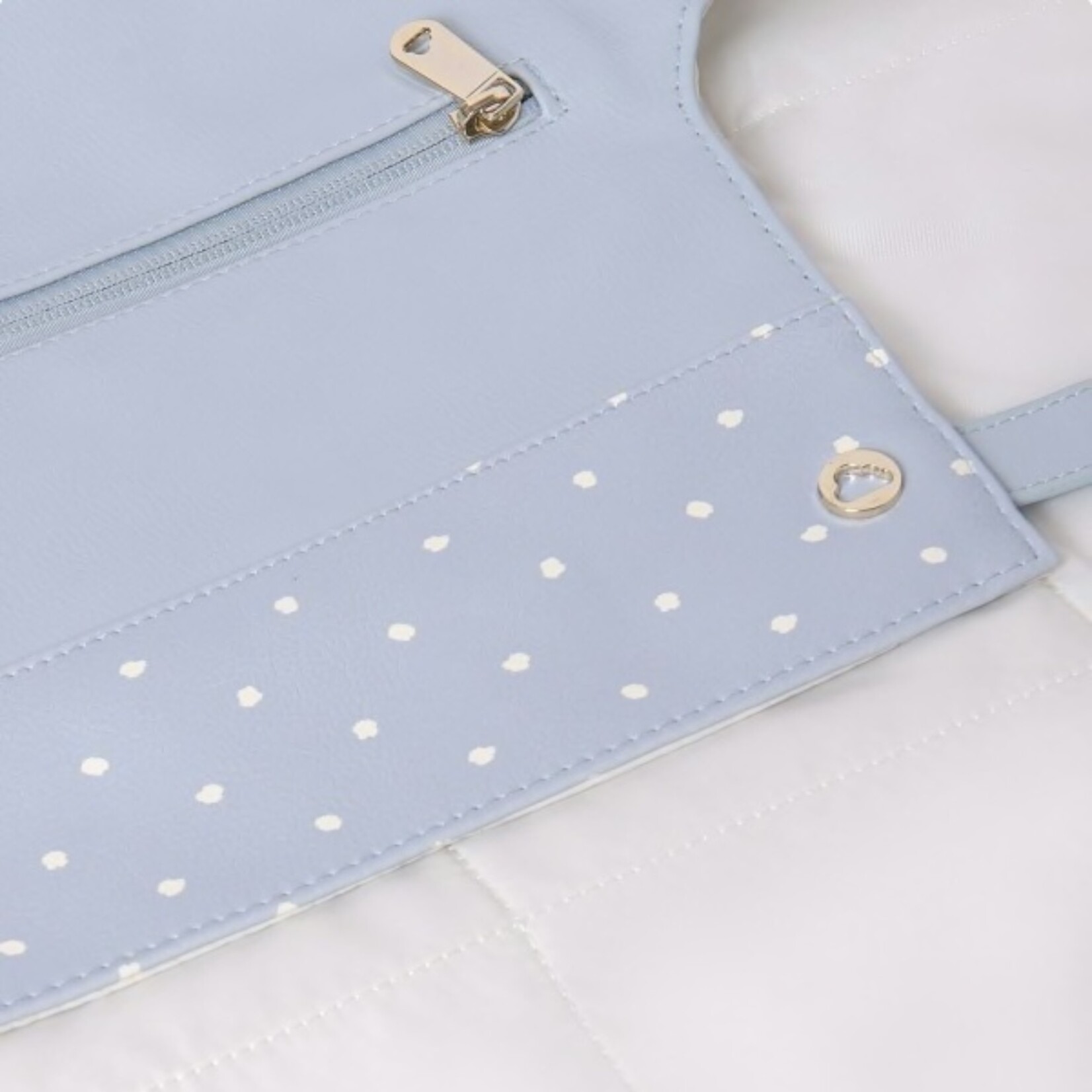 Mayoral Polka Dot Diaper Bag Set - Blue