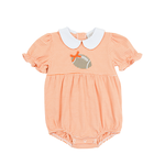 Cypress Row Orange Stripe Tailgate Girl Bubble (Size 12M)