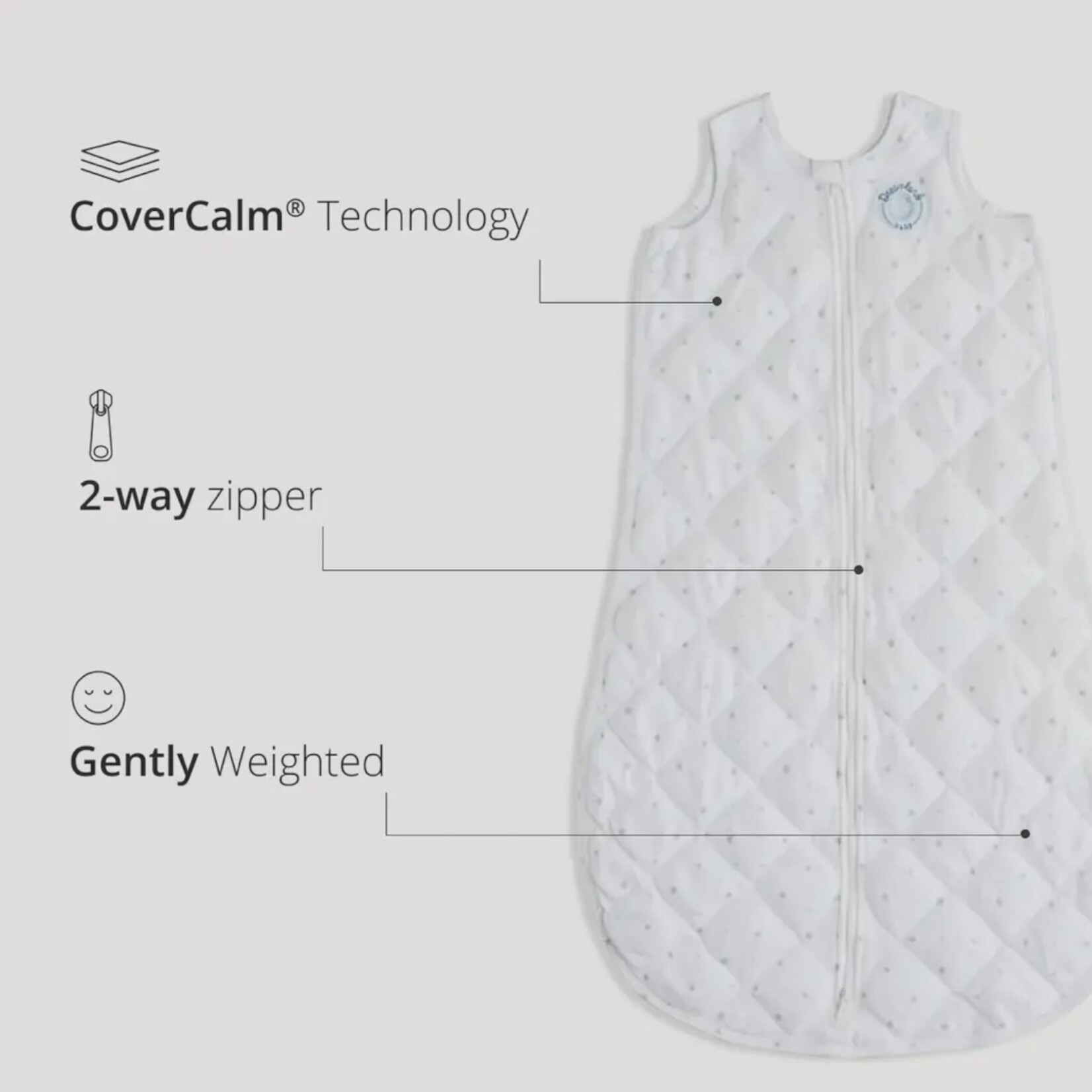 Dreamland Baby Weighted Sleep Sack - Sage