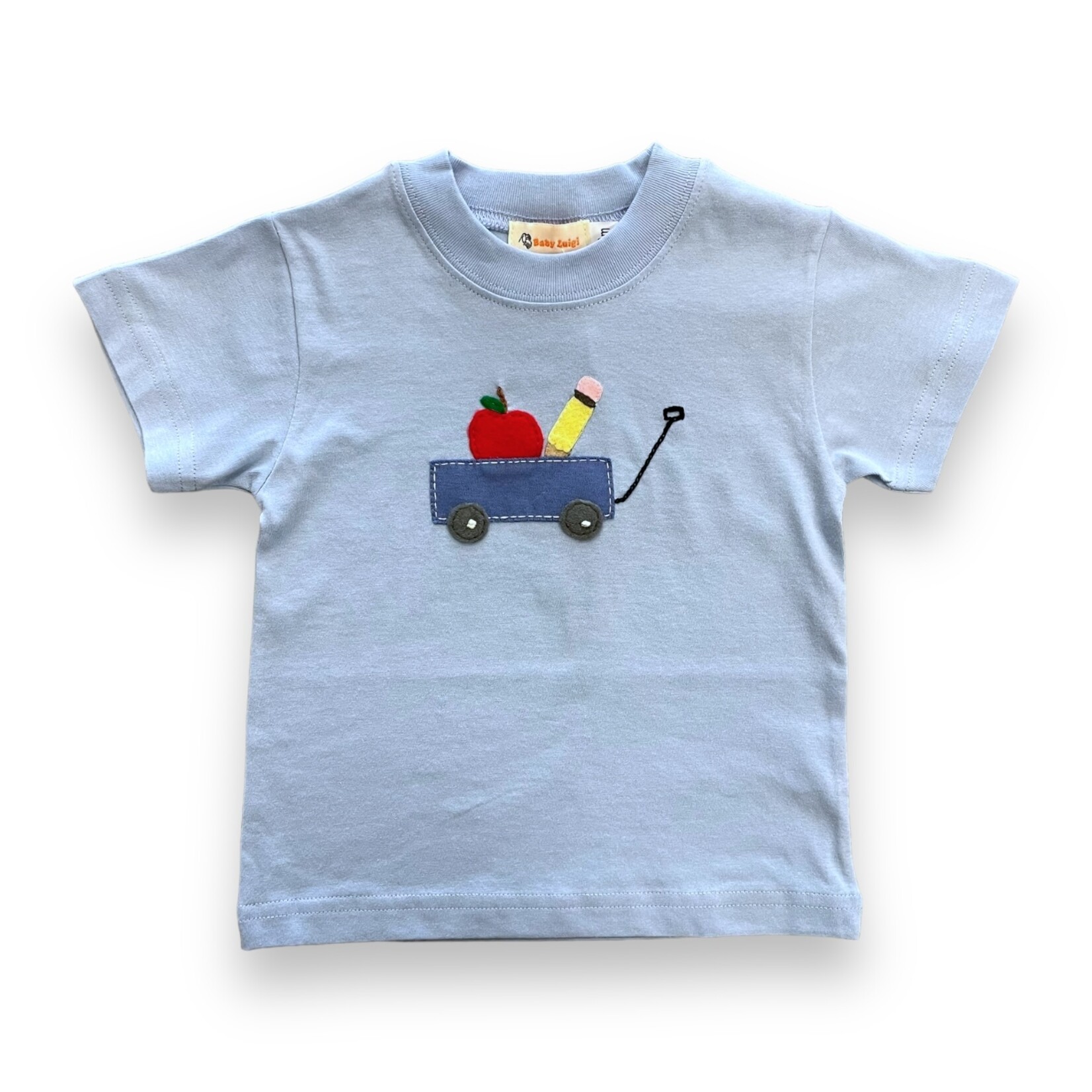 Luigi Kids Blue School Wagon Shirt