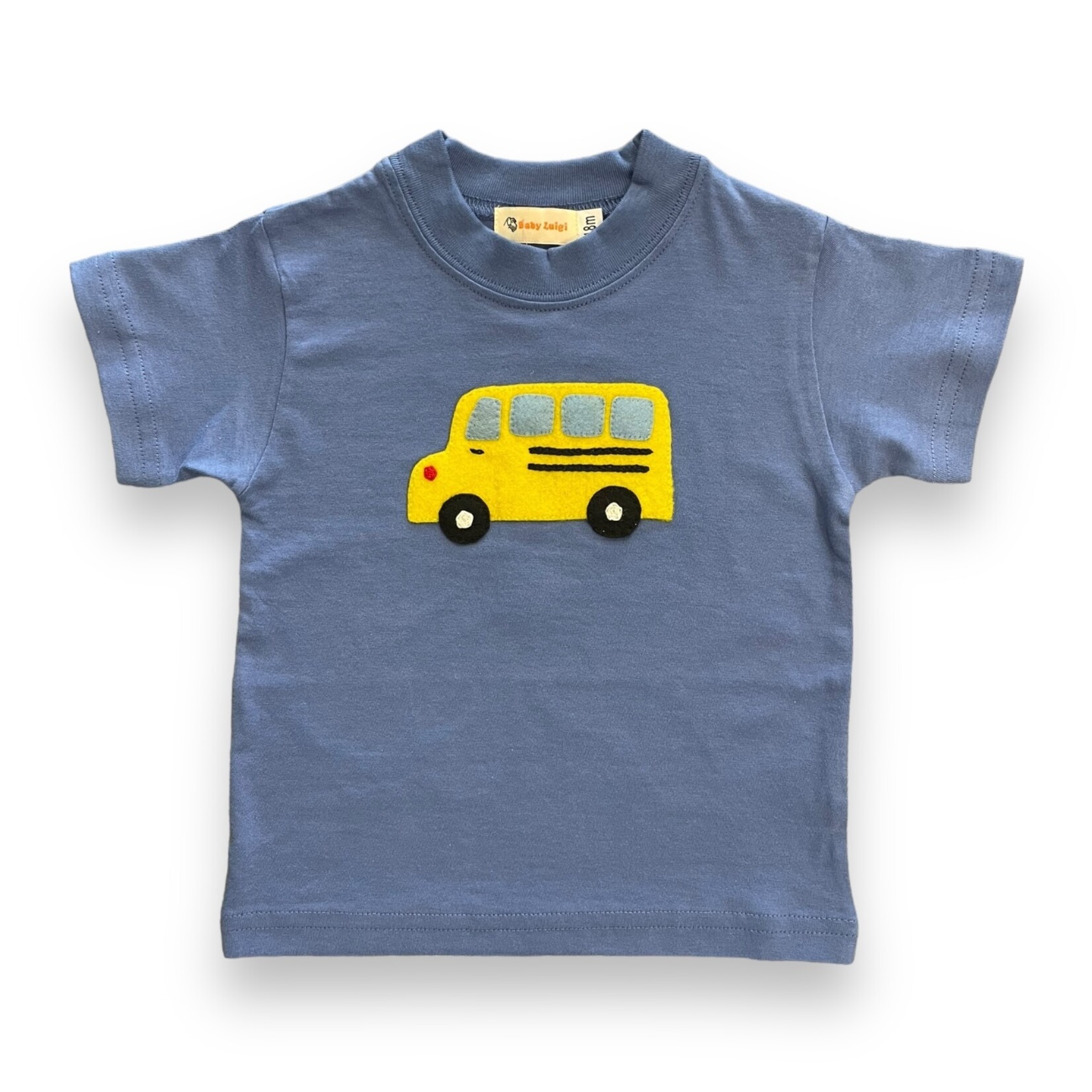 Luigi Kids Blue School Bus Shirt