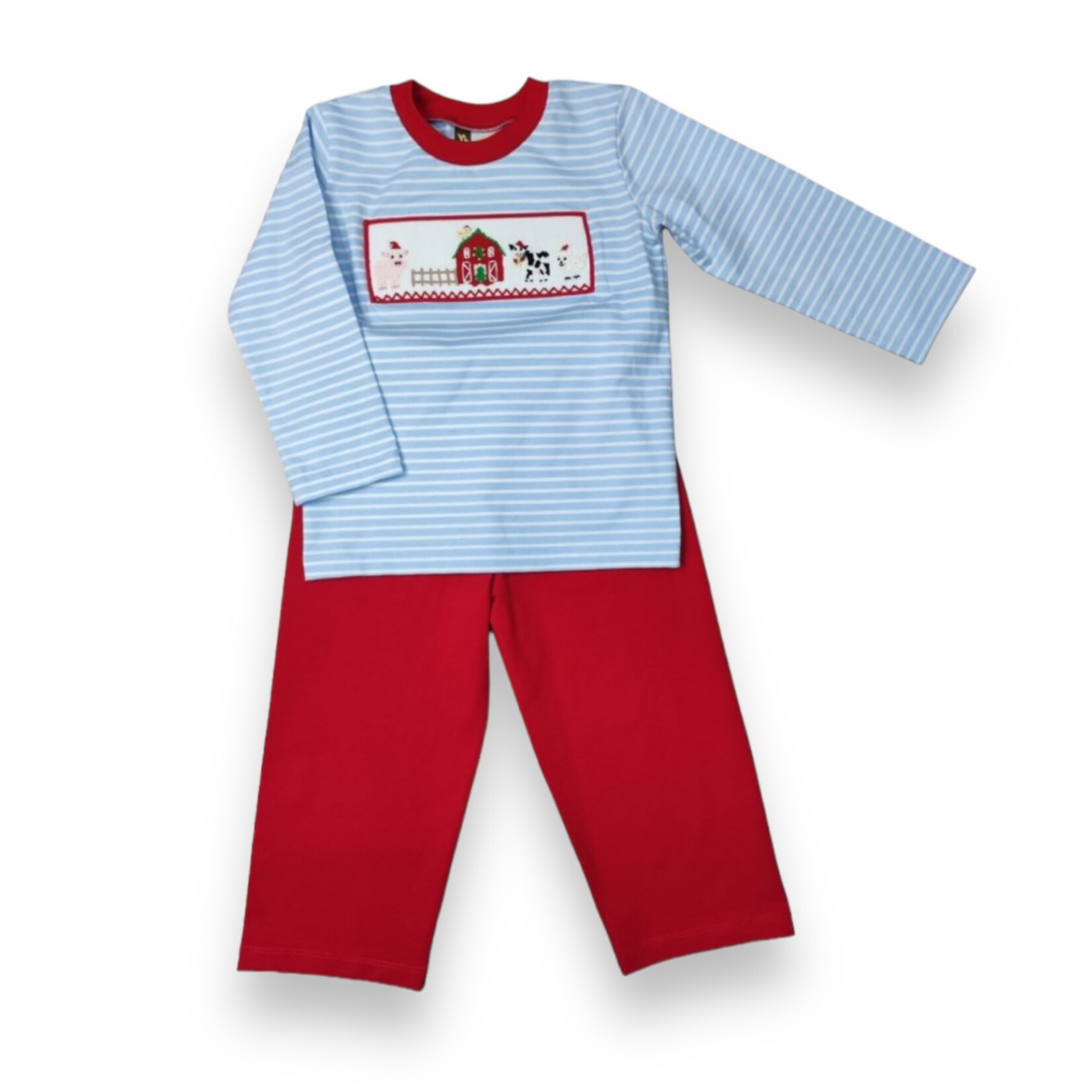 Banana Split Christmas on the Farm Pant Set