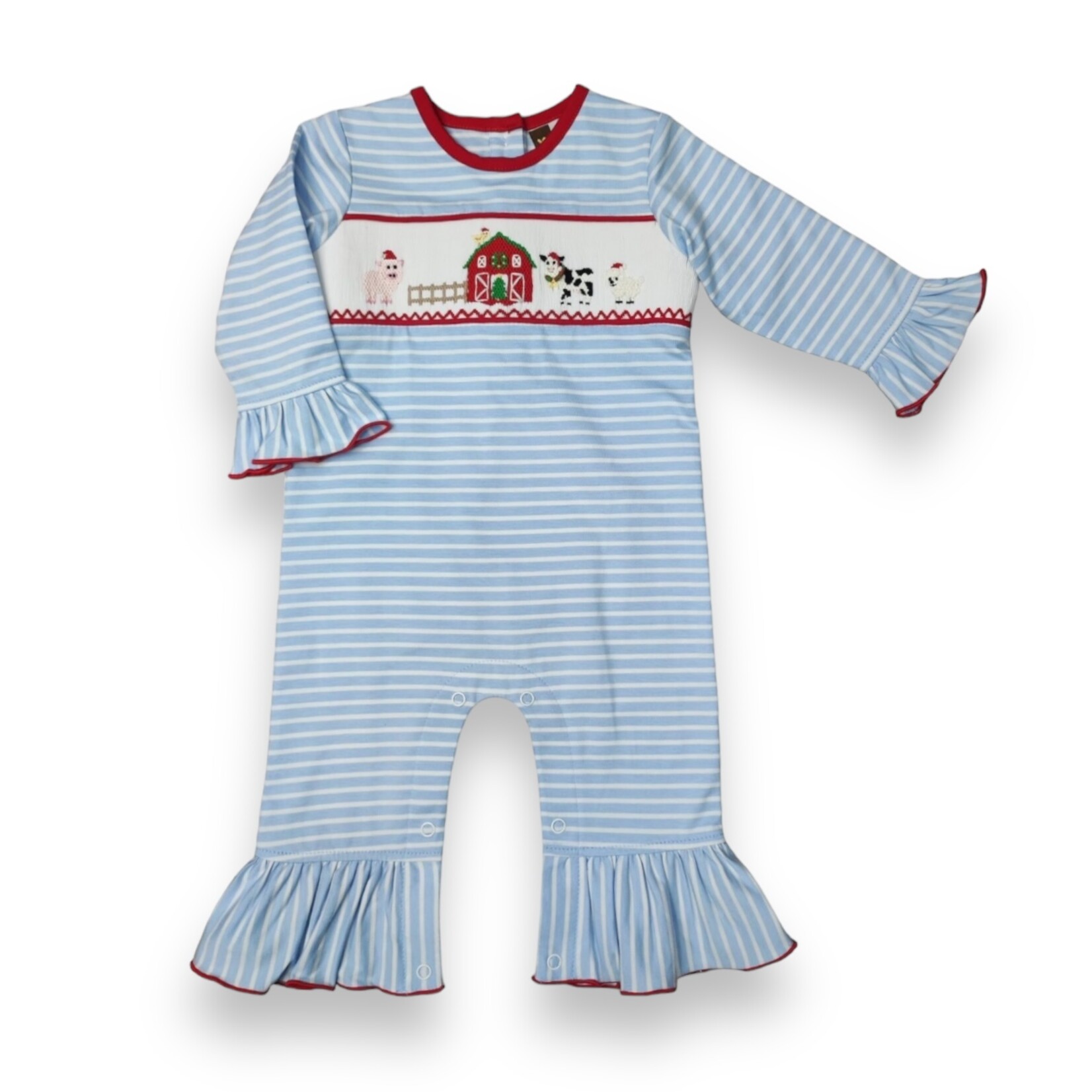 Christmas on the Farm Girl Romper