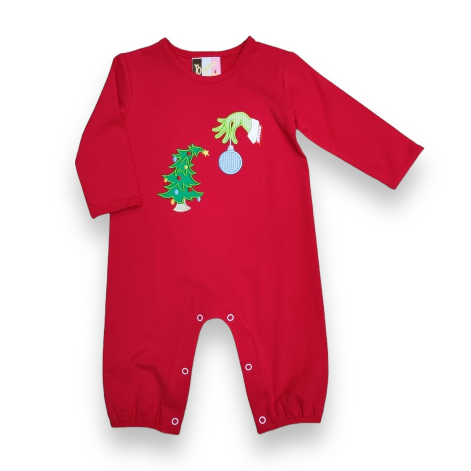 Banana Split Green & Grumpy Boy Romper