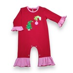Banana Split Green & Grumpy Girl Romper