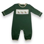 Banana Split Mallard Duck Smocked Boy Romper