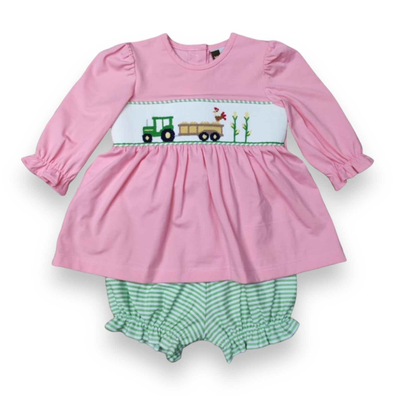 Banana Split Harvest Time Smocked Bloomer Set