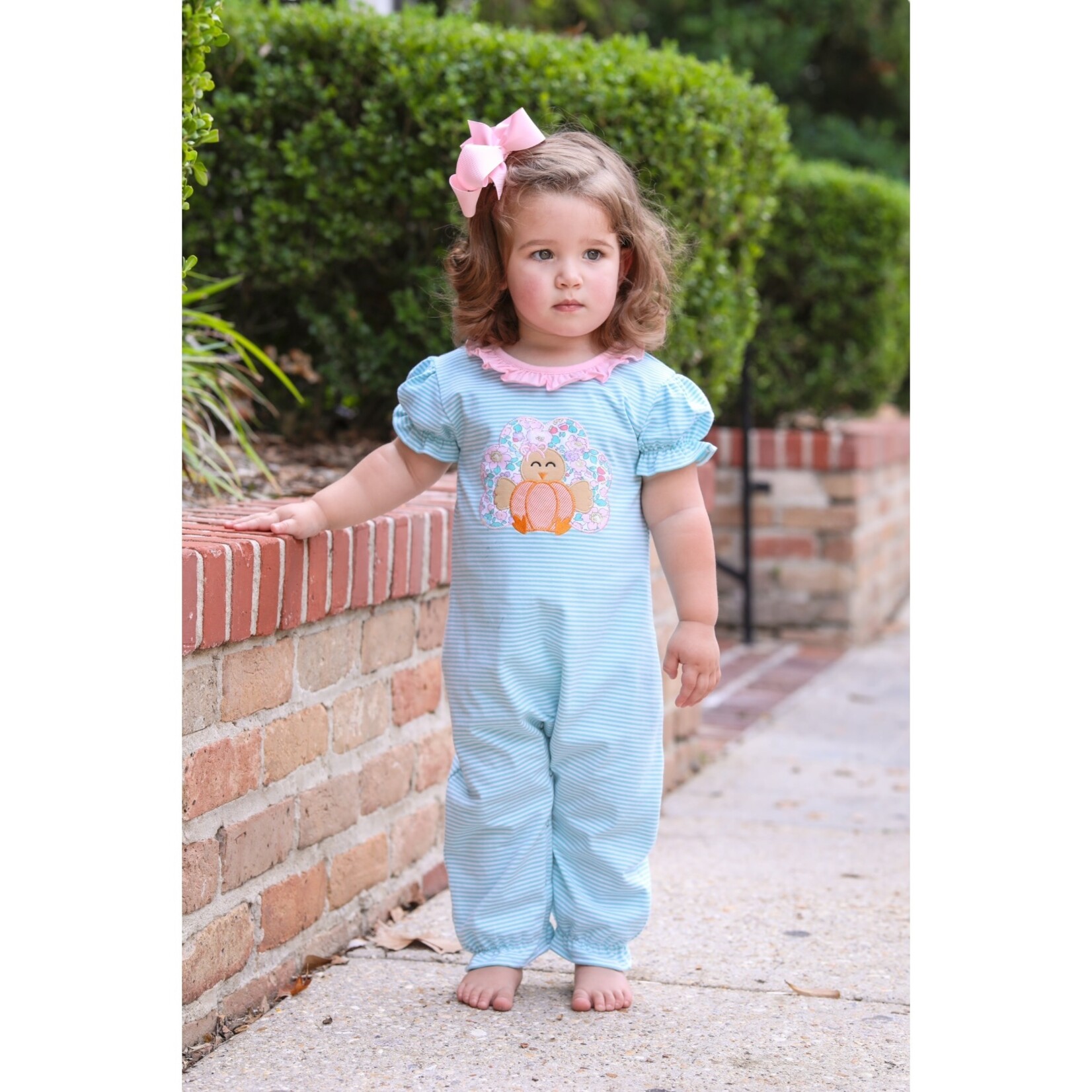 Trotter Street Kids Turkey Ruffle Romper