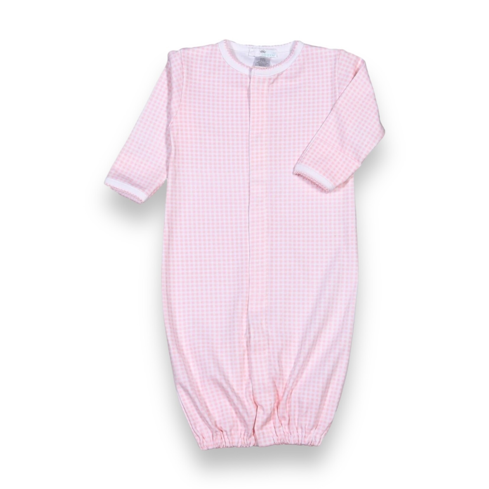 Baby Loren Pink Gingham Converter Gown