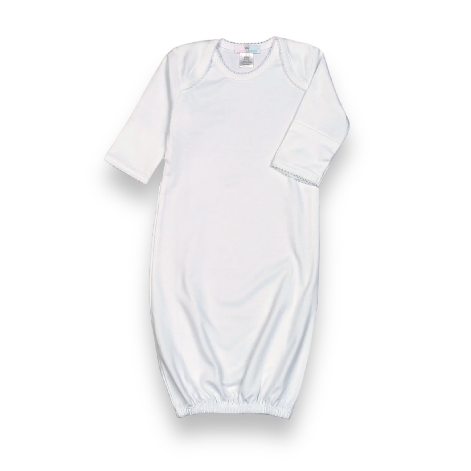 Baby Loren White Pima Gown