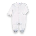 Baby Loren White Pima Footie