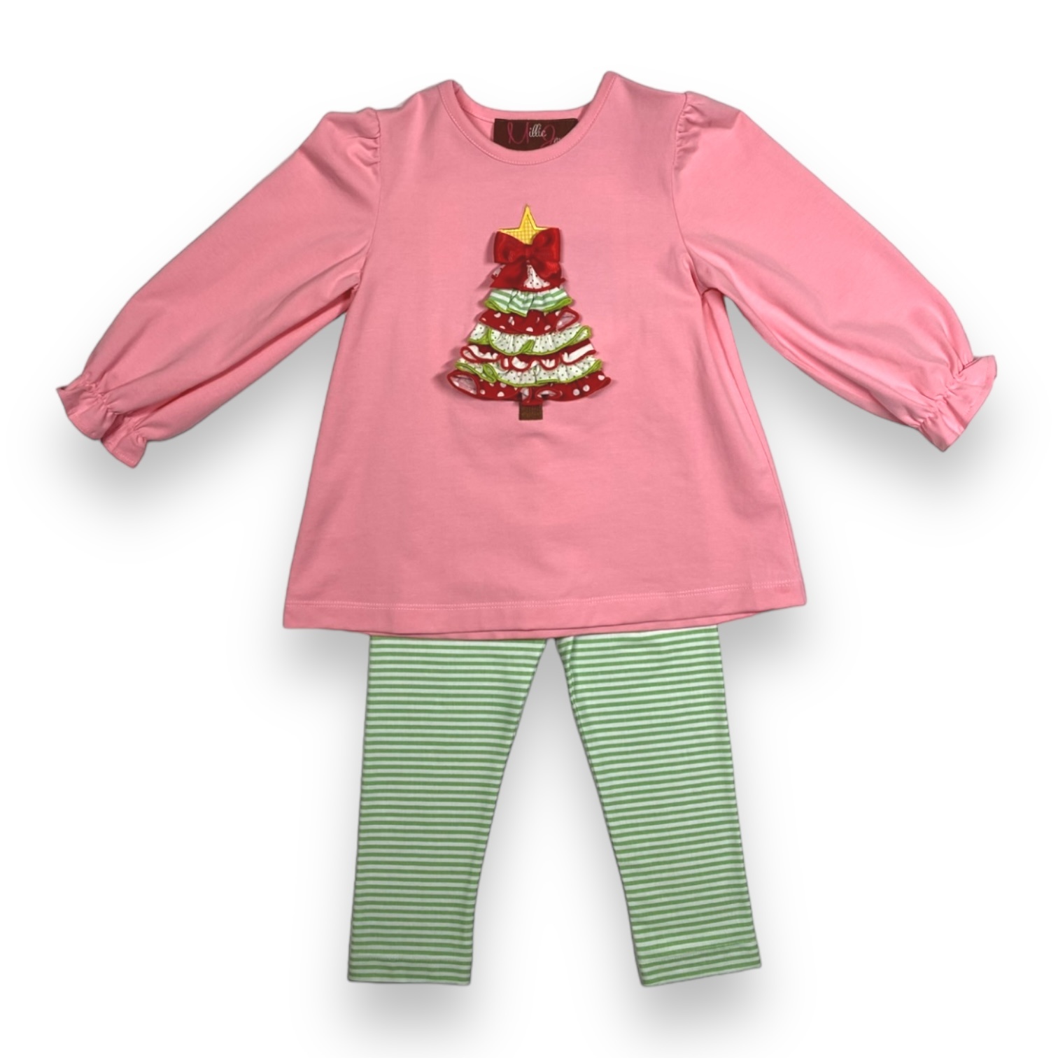 Girls O' Christmas Tree Romper by Millie Jay main image 0