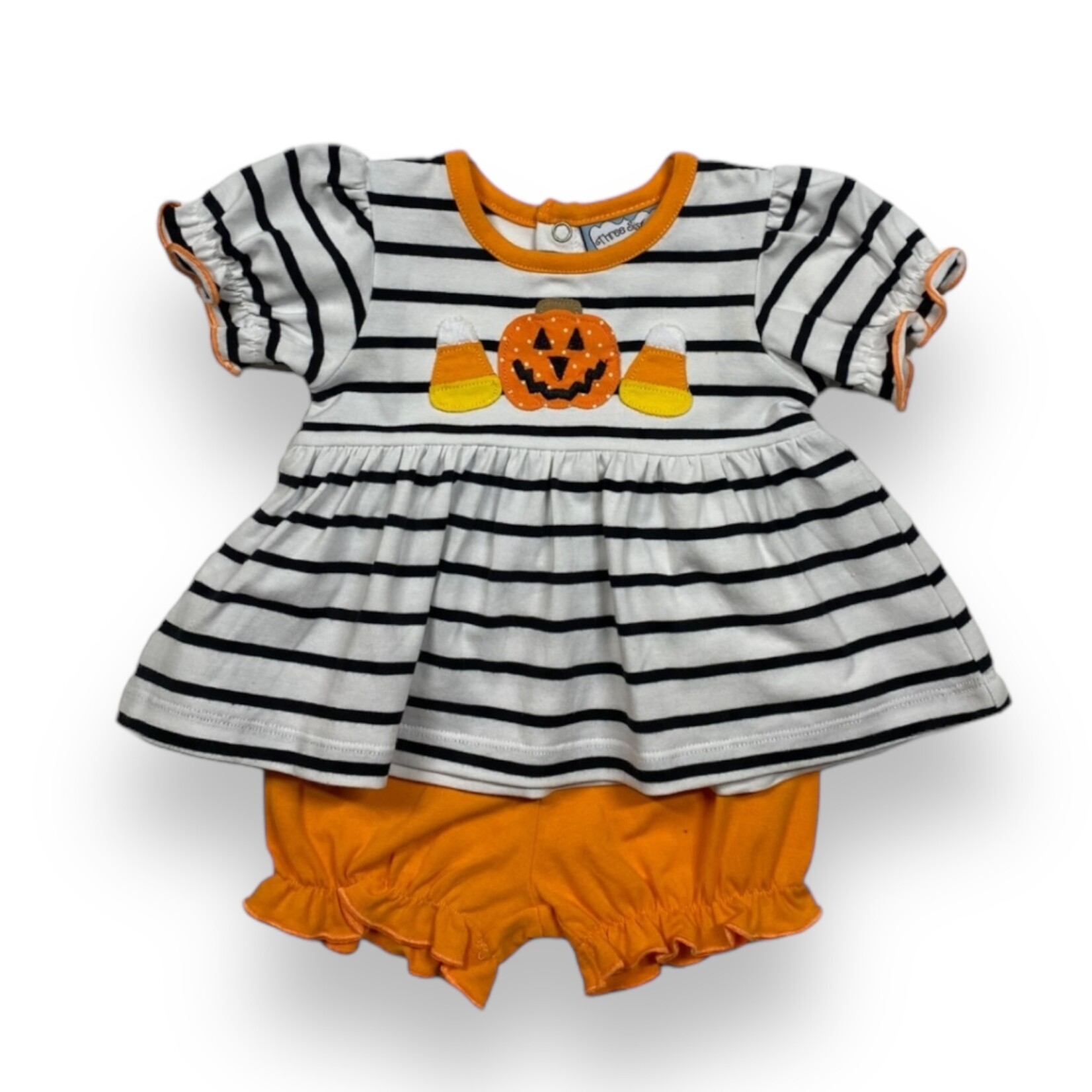 Three Sisters Candy Corn Girl Bloomer Set