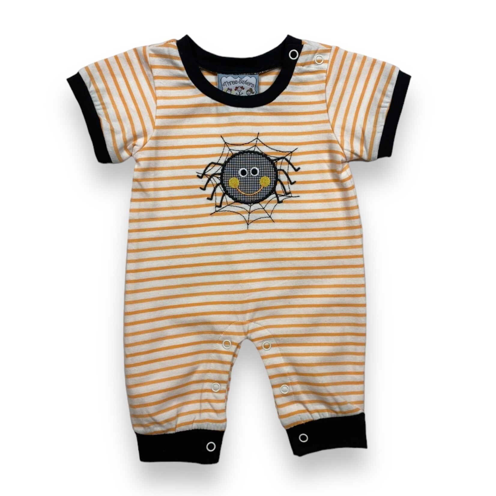 Three Sisters Spider Applique Boy Romper