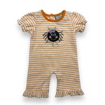 Three Sisters Spider Applique Girl Romper