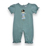 Three Sisters Scarecrow Applique Girl Romper
