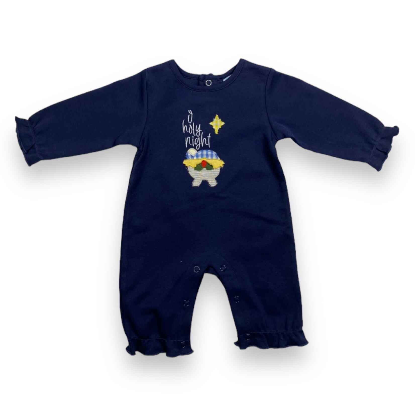 Three Sisters O Holy Night Baby Girl Romper
