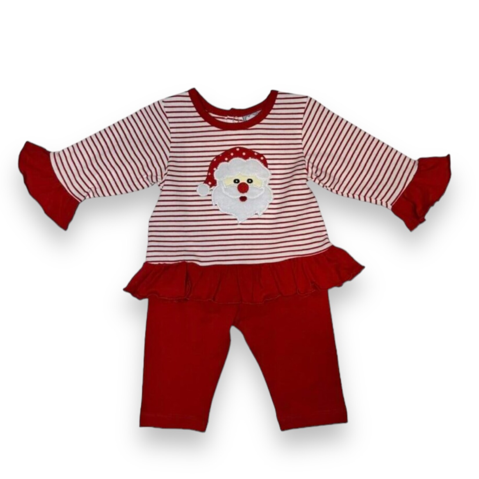 Three Sisters Santa Applique Legging Set