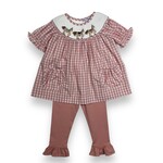 Three Sisters Horse Smocked Ruffle Set