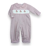 Three Sisters Santa Smocked Boy Longall